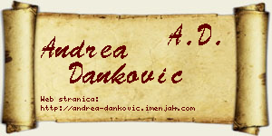 Andrea Danković vizit kartica